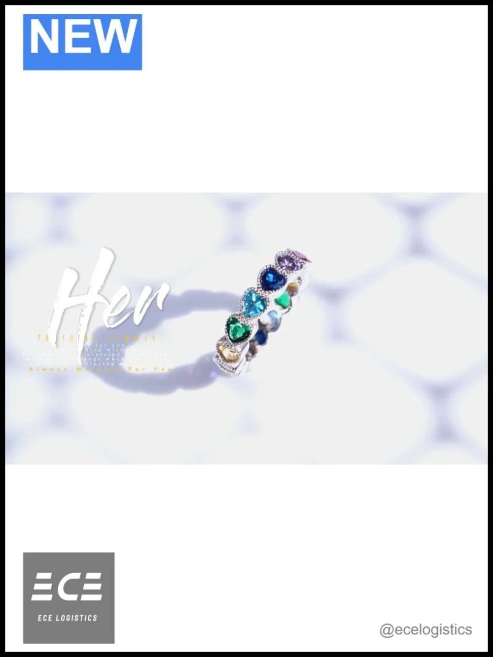 925 Sterling Silver Round Chakra Ring Cubic Zirconia Statement Ring for Women